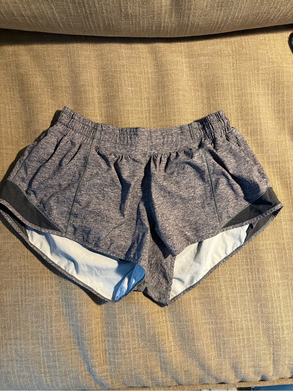 lululemon athletica Heather Navy Athletic Shorts